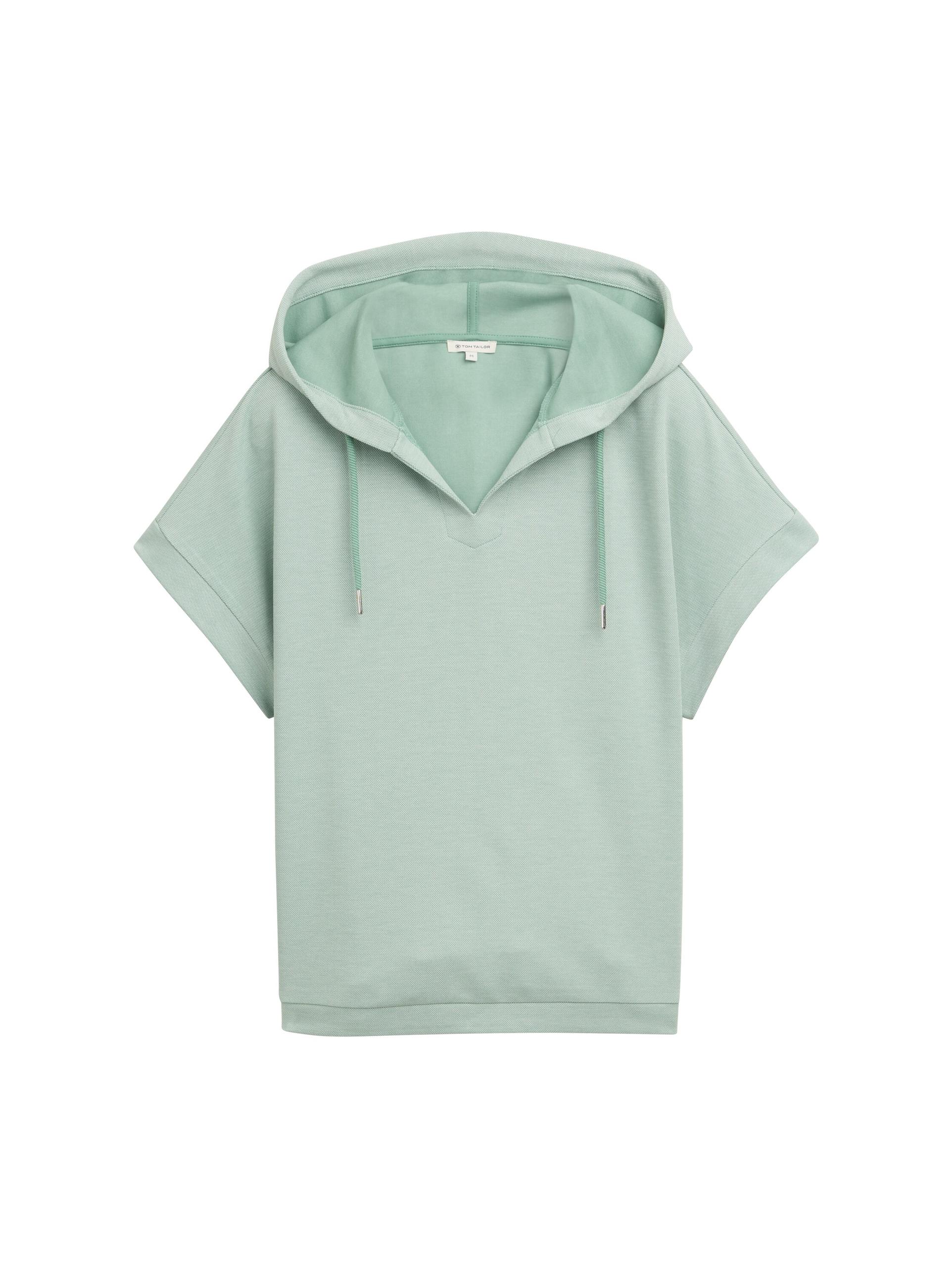 Hoodie Sweatshirt L Regular Fit - Faded Green
