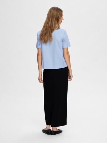 SLFESSENTIAL SS BOXY TEE NOOS XL Box Fit - Cashmere Blue