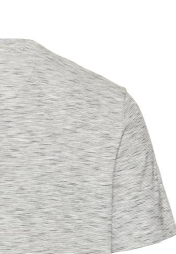 Kurzarm Henley aus reiner Baumwolle Beige XXL