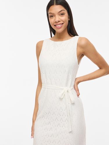 VIAMALINA S/L MIDI DRESS/VOL/PB XL Normal geschnitten - Snow White