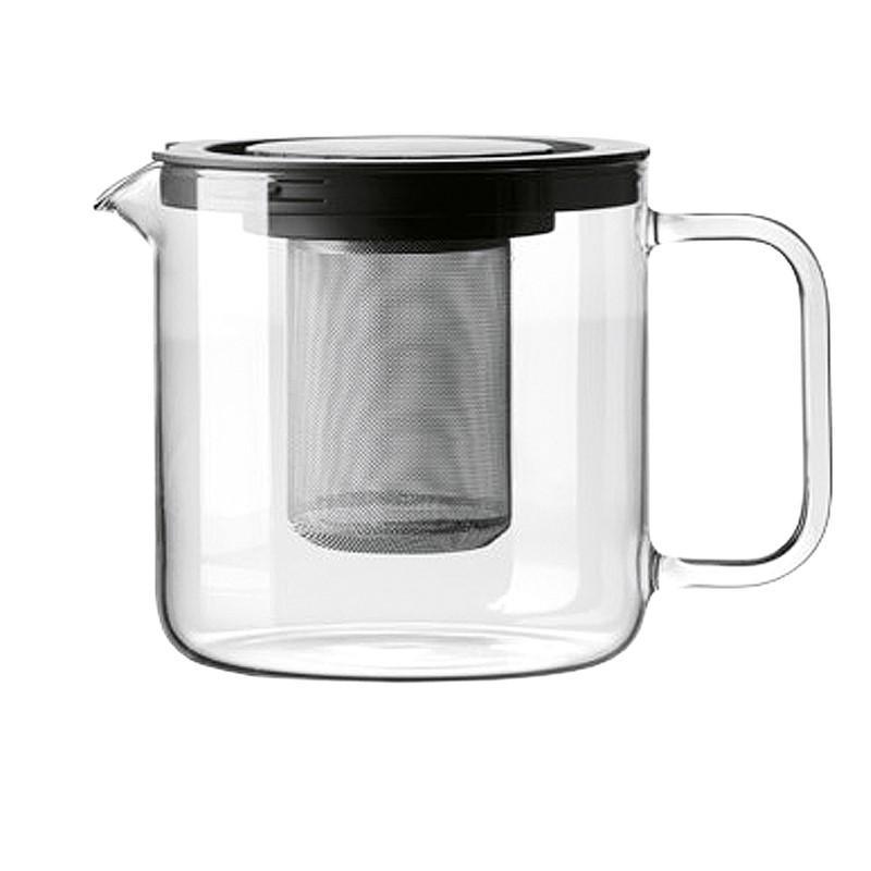 Teekanne mit Metallsieb und Kunststoffdeckel 1,3 l