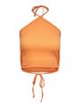 PCKUPA CROPPED TOP M Enger Schnitt - Papaya