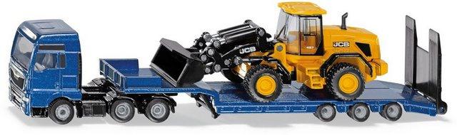 Siku Spielzeug-LKW »SIKU Super, MAN mit Tieflader und JCB Radlader«