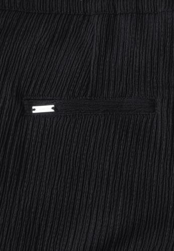 Wide Leg Hose mit Struktur Schwarz 40/30