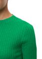 Kurzarm-Ripp-Strickpullover XL - Vivid Green