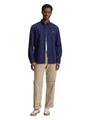 Oxford Hemd mit Logo-Stickerei L Regular Fit - Dark Blueberry