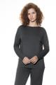 T-Shirt langarm Grau M