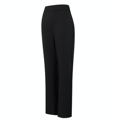 MAC JEANS - CHIARA, Floating crepe Schwarz 36/30