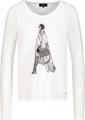 Langarmshirt mit Print 46 - Off-white