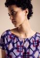 Print Materialmix T-Shirt 40 - Bellflower Lilac