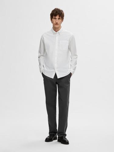 SLHREGRICK-OX SHIRT LS NOOS Weiß S