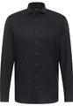 Performance Shirt Natté-Stretch Langarm 44/Langarm - 65cm MODERN FIT - Schwarz