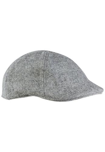 Flatcap aus einem angenehmen Wollmix L - Stone Gray