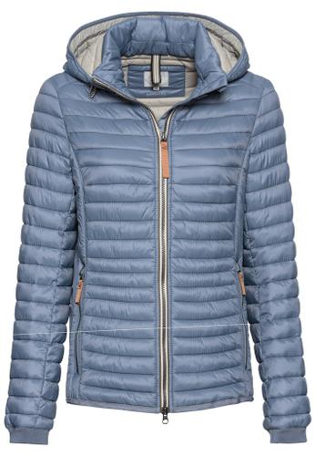 Leichte Steppjacke aus recyceltem Polyamid Blau 38
