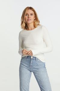 Organic Rib Longsleeve Weiß L