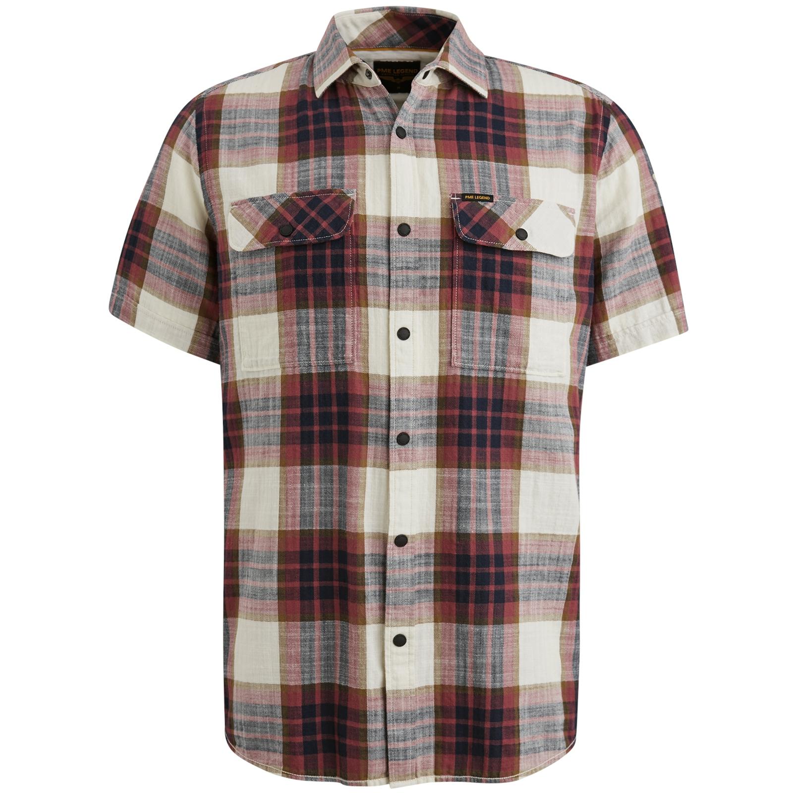 Ctn Slub Herringbone Check Esben Rosa XXL
