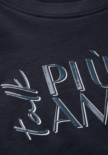 T-Shirt mit Wording M - Universal Blue