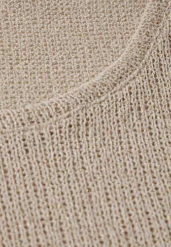 T-Shirt mit Glitzerdetails Beige 38