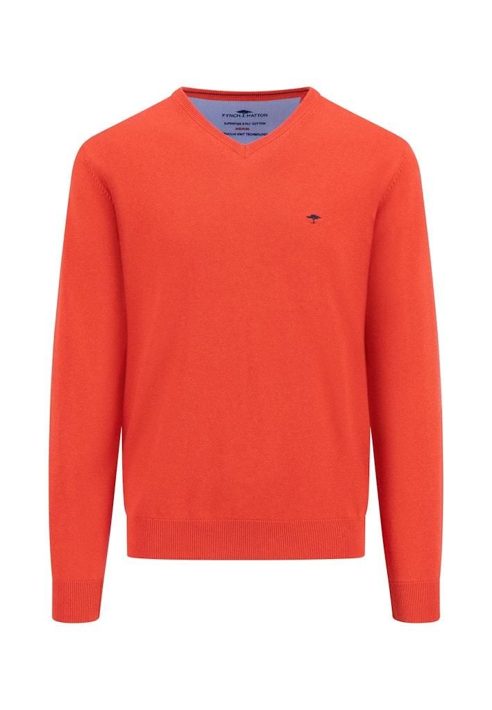 V-Neck, Superfine Rot M