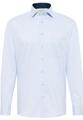 Performance Shirt Twill-Stretch Langarm 39/Langarm - 65cm MODERN FIT - Mittelblau