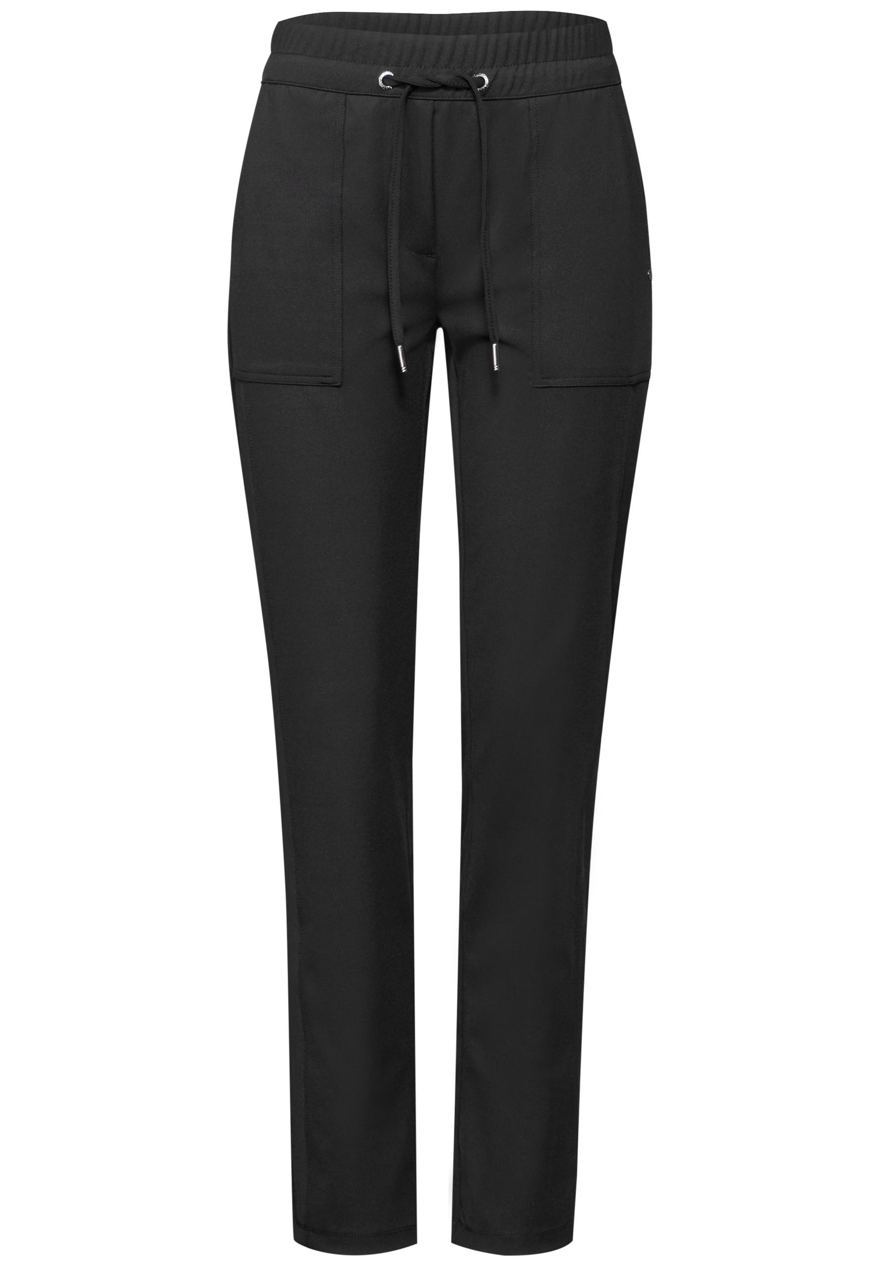 Hose im Casual Fit S/30 - Black
