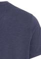 Kurzarm Henleyshirt aus reiner Baumwolle Blau 5XL