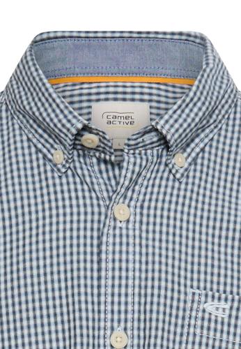 Langarmhemd mit Knopfleiste XXL Regular Fit - Dark Navy
