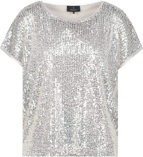 T-Shirt mit Pailletten 38 - Seashell