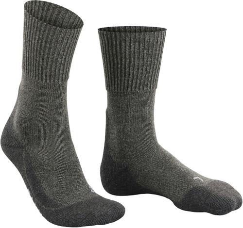 FALKE TK1 Wool Herren Socken 44-45 in Grau