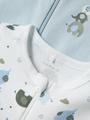 NBMNIGHTSUIT 2P ZIP FF ELEPHANT NOOS Blau 62