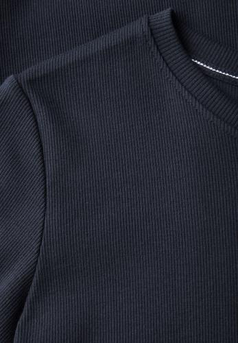 Basic Rippstruktur T-Shirt L - Universal Blue