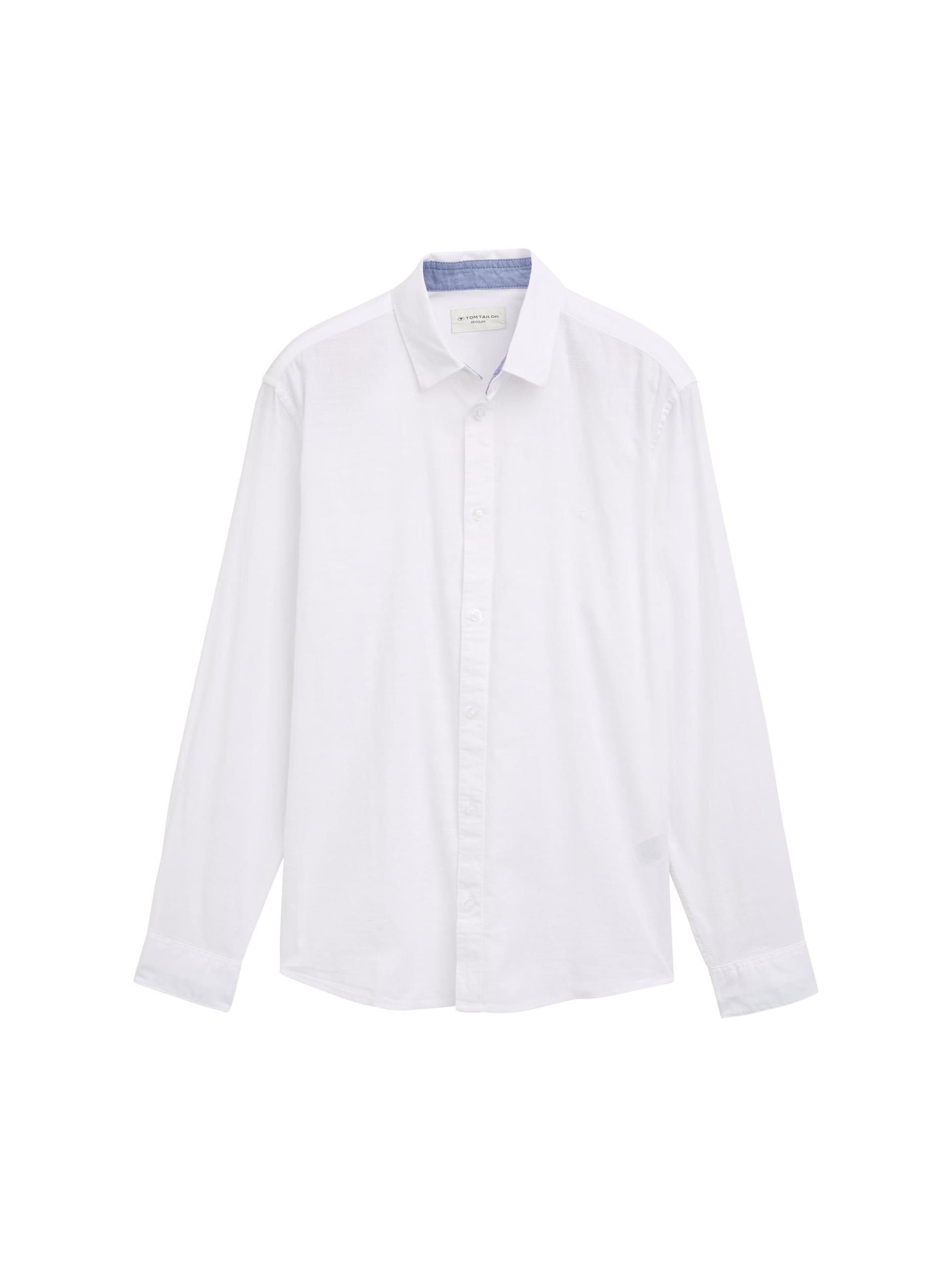 Regular Fit Chambray Hemd XL Regular Fit - White