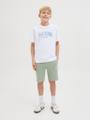JJDETROIT TEE SS CREW NECK JNR Weiß 152