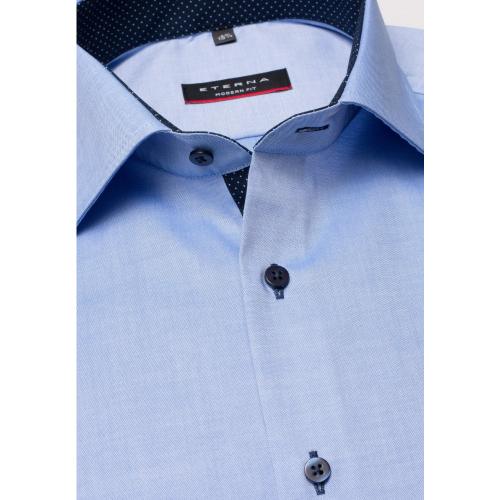 Hemd Pinpoint Kurzarm 39/Kurzarm MODERN FIT - Blau