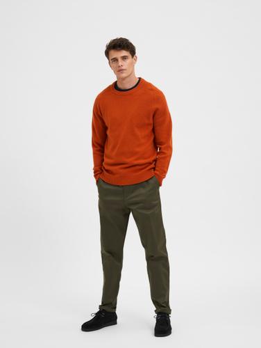 SLHNEWCOBAN LAMBS WOOL CREW NECK XXL Normal geschnitten - Bombay Brown