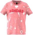 adidas Kinder Style Sommer T-Shirt 110 in Rot