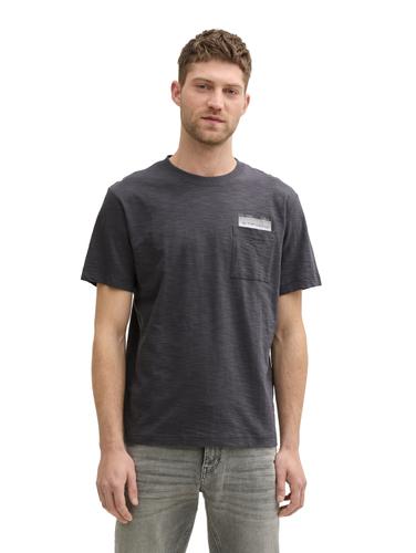 T-Shirt mit Brusttasche L Regular Fit - Tarmac Grey
