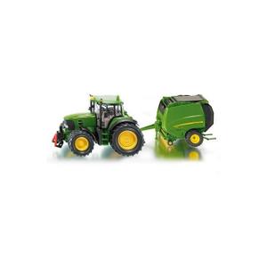 Siku 1665 John Deere Traktor mit Ballenpresse