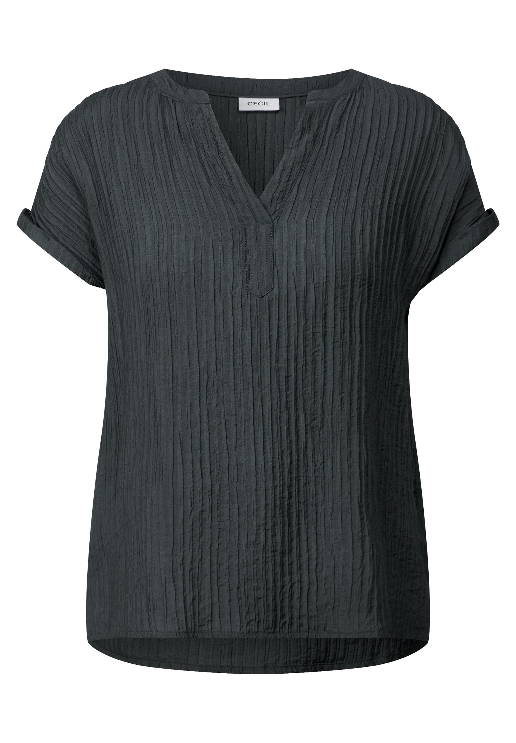 Strukturbluse XXL - Slate Khaki