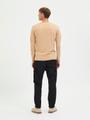 SLHROME LS KNIT CREW NECK NOOS L Normal geschnitten - Lattè