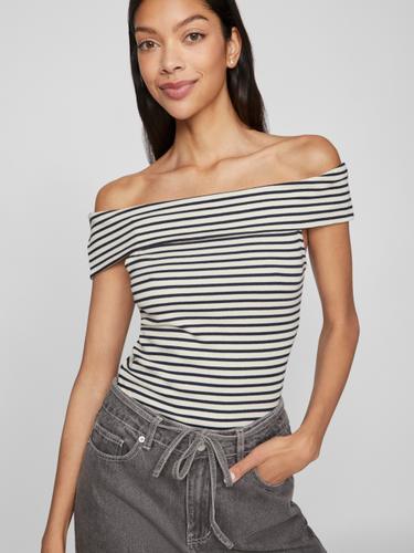 VISALJA OFF SHOULDER TOP M Normal geschnitten - Cloud Dancer