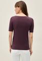 T-Shirt in Unifarbe L - Mulberry Red