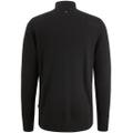Half zip collar cotton knit Grau L