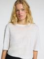 SLFVILJA LINEN SS TEE S Normal geschnitten - Bright White