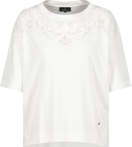 T-Shirt mit Perlen 40 - Off-white