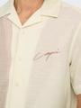 ONSSEIO EMB DETAILED SS SHIRT 0323 L Normal geschnitten - Antique White