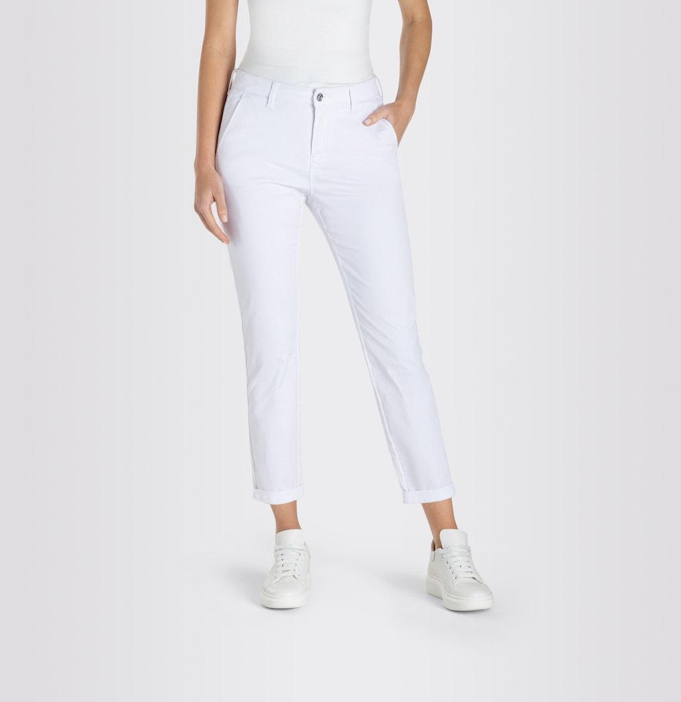 MAC JEANS - CHINO, Authentic stretch gabardine Weiß 44/OL