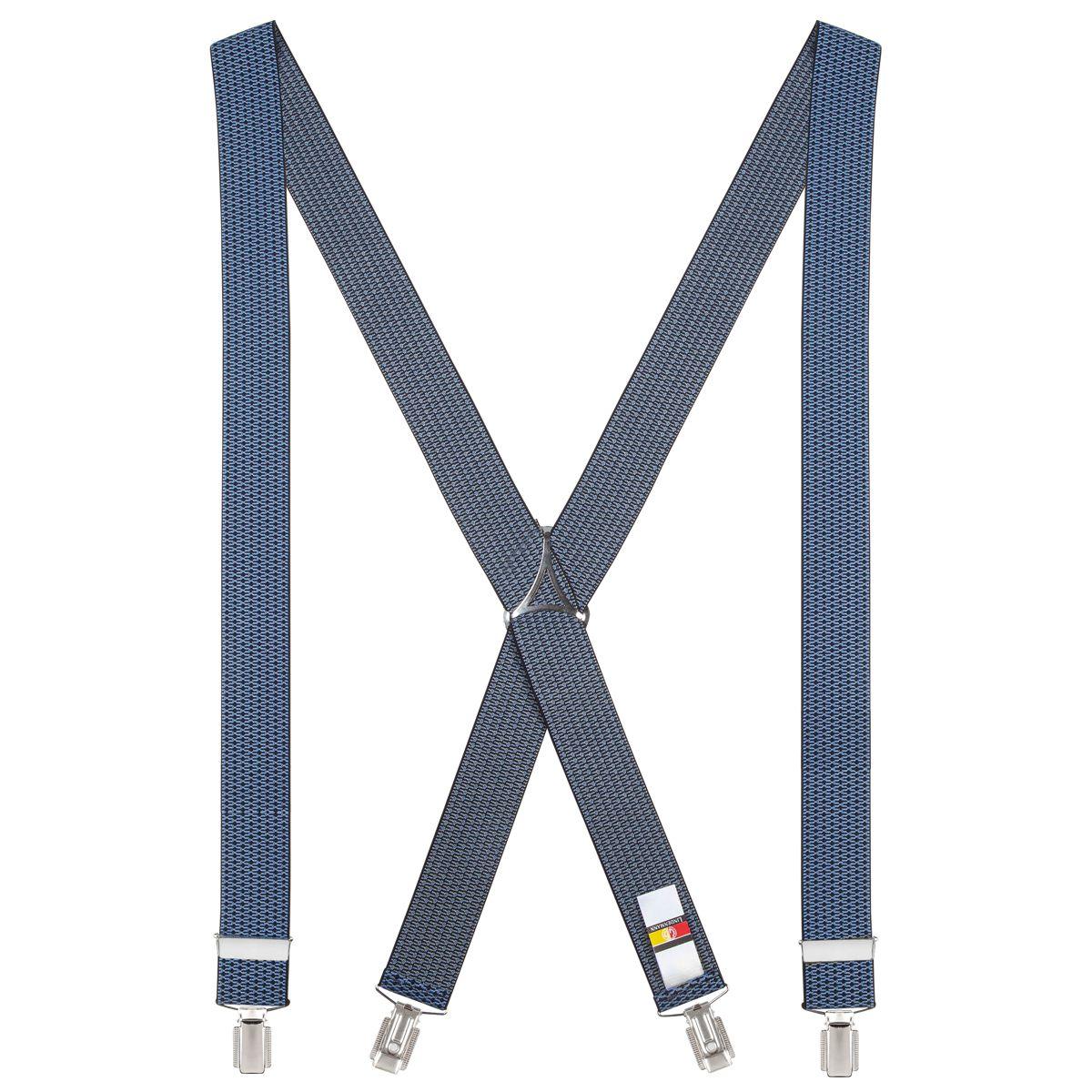 Hosenträger LINDENMANN X-Form 120 - Blau-marine