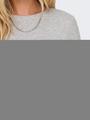 ONLRILEY O-NECK L/S TOP JRS NOOS Grau L