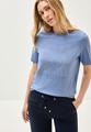 Shirt mit Schmucksteinen M - Deep Pastel Blue